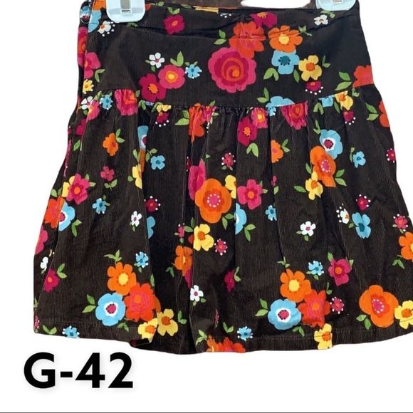 Gymboree Other - Sz4 Gymboree Brown Floral Print Skorts